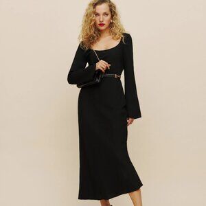 Reformation Kady Dress in Black